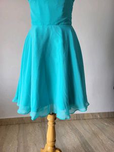Beautiful Teal Strapless Dress