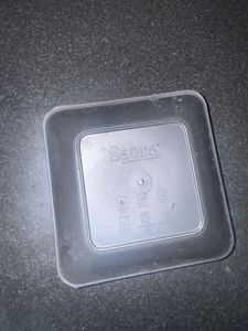 6pcs Black square plates