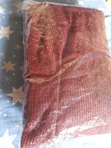 New Unused Sparkling Maroon long gown