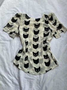 Black Cat Top