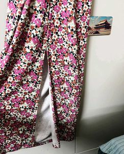 ZARA Chic Floral Print Maxi Dress