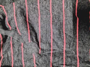 Striped Black &amp; Pink Top