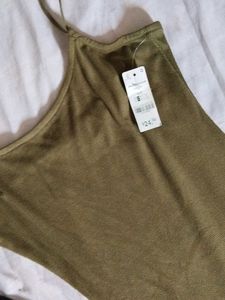 Olive Green Slip Dress