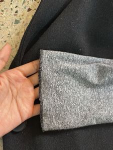 Grey Mock Neck Long Sleeve Top