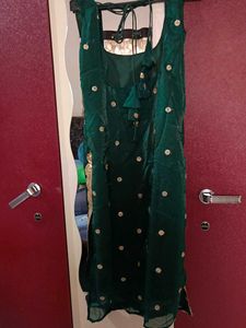 Emerald Green Embellished Kurta