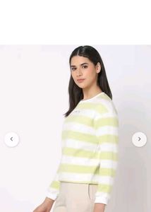 Striped Crewneck Sweatshirt