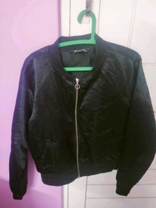 Stylish Black Bomber Jacket