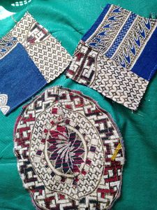 Boho Fabric Swatch Collage