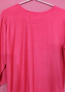 Chikankari kurti with dupatta And gift earrings