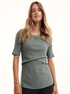H&M mama Ribbed Crossover Maternity Top
