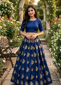 Semistiched Lehenga with Unstitched Choli
