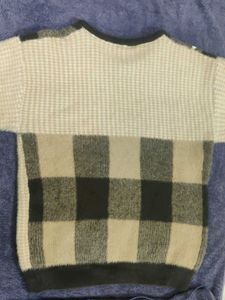 Cozy Plaid Knit Sweater