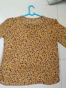 Retro Yellow Floral  top