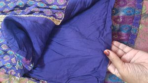 Banarsi Kurti With Golden Lace