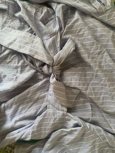 Striped Button-Up Shirt