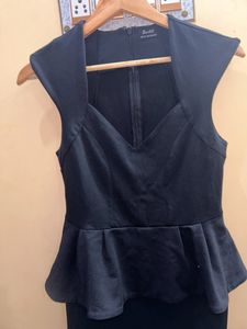 Black Peplum Dress