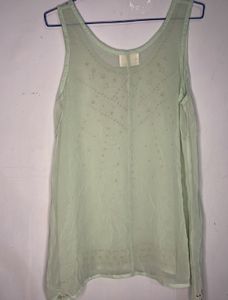 Mint Green Embellished Tank