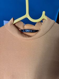 Stylish Mock Neck Long Sleeve Dress