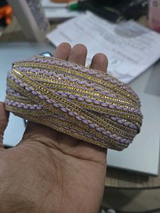 Beautiful Lavender & Gold Trim