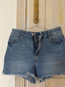 High Waisted Denim Shorts