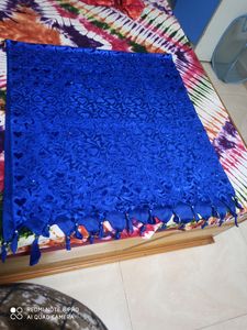 Royal Blue Lace Fabric