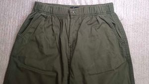 Olive Green Wide Leg Pants