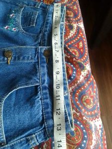 Denim Mini Skirt With 2 top For Young Girl