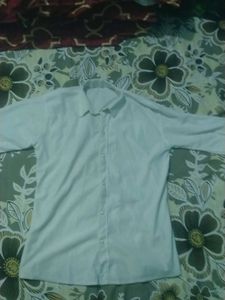 White Ribbed Button-Up shirt