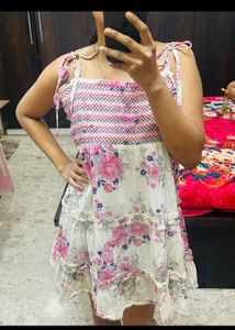Floral Print Tiered Sundress