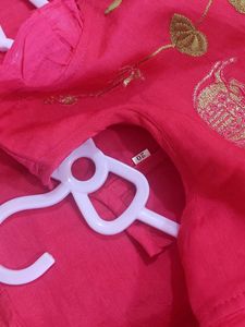 Beautiful Pink Embroidered Dress