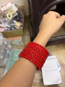 Tomato Red Sipi Bangles