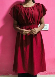 Rust Red Dress