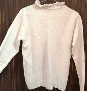 Comfy Wide-Leg Track Pants and white woolen top
