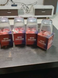 Royal Challenge Glasses (Set of 6