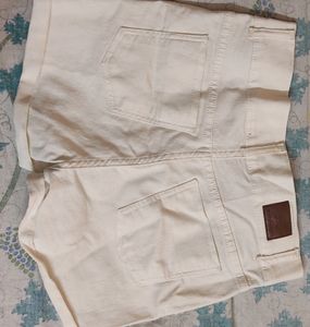 White Denim Shorts
