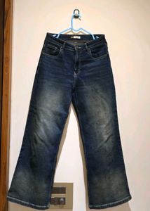 Blue Denim Flare Jeans