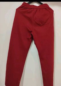 Red Wide-Leg Lounge Pants