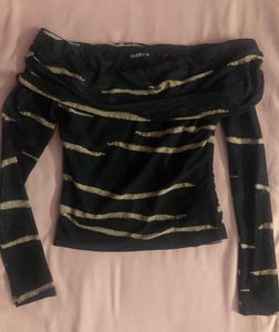 Zudio Off shoulder black top