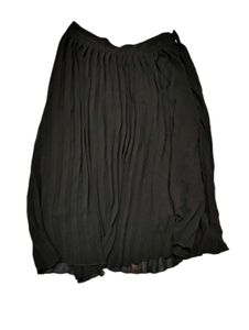 Elegant Black Pleated Skirt