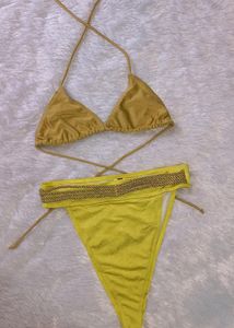 Sexy Golden Bikini Set