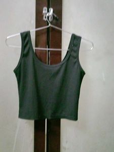Ribbed Black Tank Top
