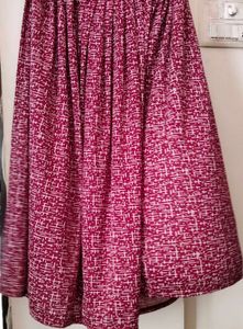 Maroon Printed plazoo