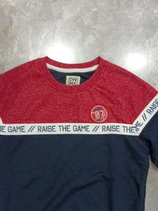 kid's Navy &amp; Red Sweatshirt