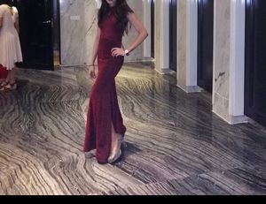 Shimmer Maroon Senorita Dress