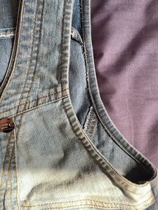 Light blue denim vest/jacket