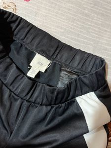 H&M Black & White Track Pants