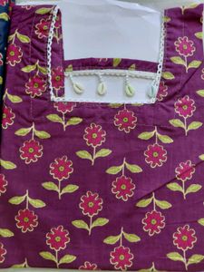 brand new Floral Print short Cotton Kurtis
