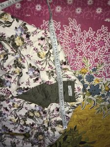 Floral Cotton Coat Imported Short