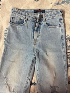 Light Wash Distressed Jeans