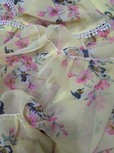 Beautiful Yellow Floral Gown